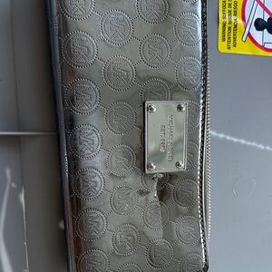 Michael Kors Metallic Silver Wallet